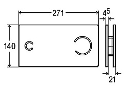 Viega Кнопка смыва Visign for More 100 597436 хром – фотография-3